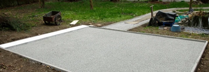 Geschottertes Fundament