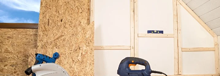 Holzständerwerk mit OSB-Platten