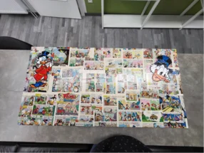 Eine Collage aus Comic Panels