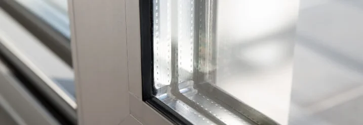 Fensterrahmen mit Doppelverglasung