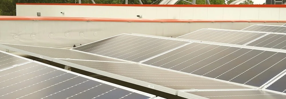 Solaranlage auf einem Dach