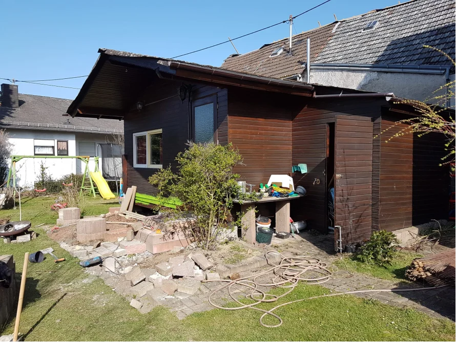 Gartenhaus im Bau