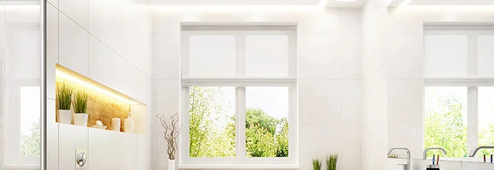 Modernes Badezimmer mit Doppelwaschbecken